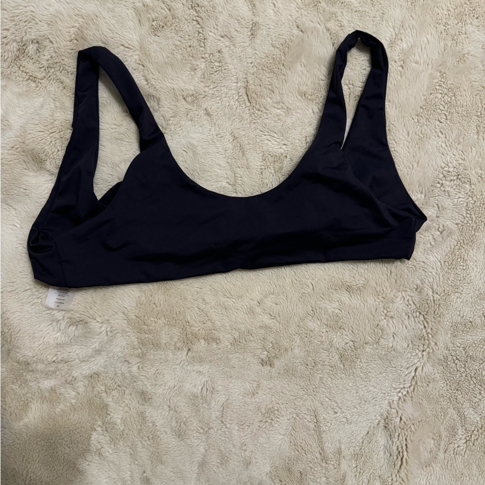 Good American black bikini top